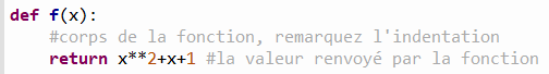 Exemple de fonction
